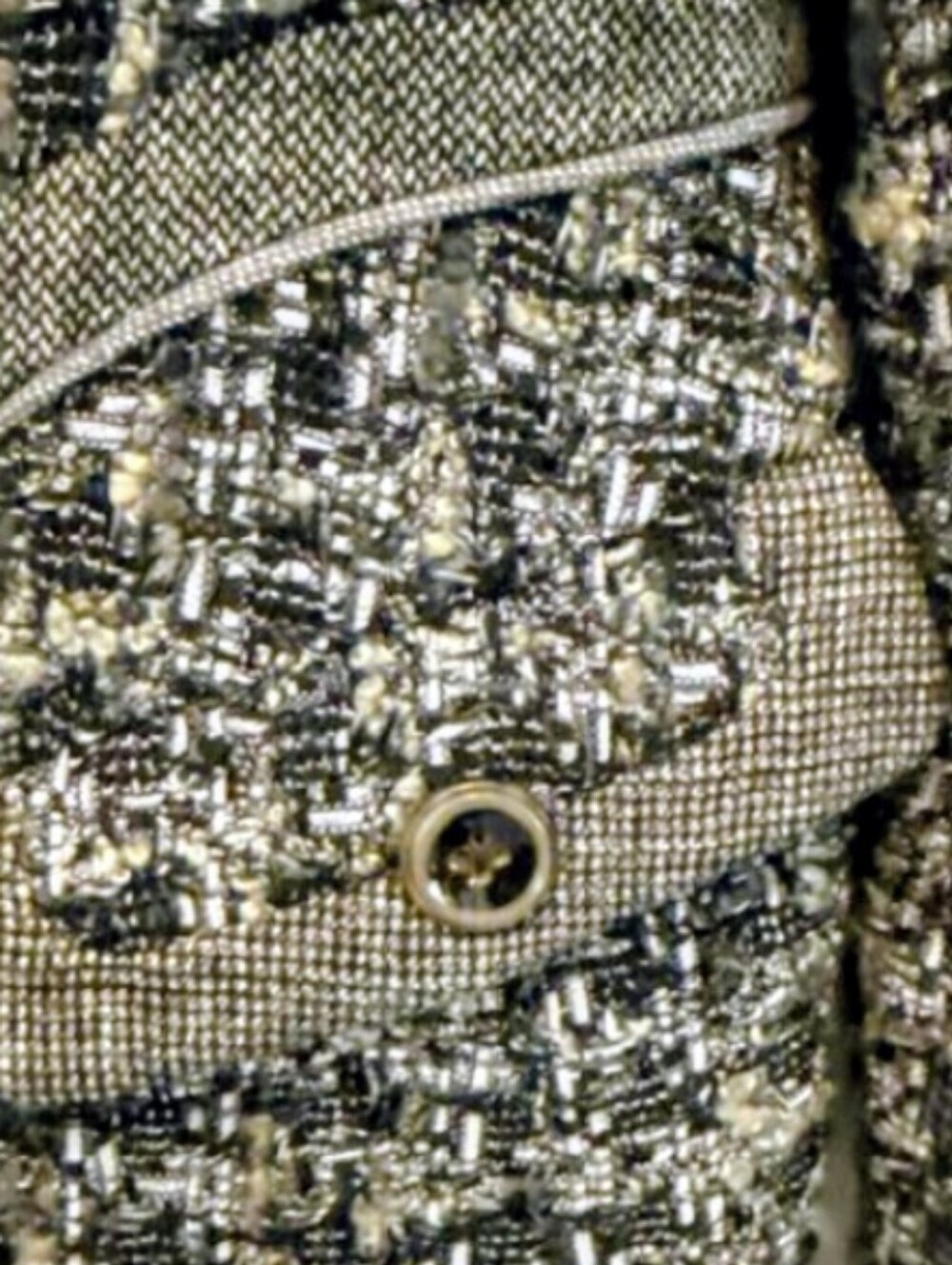 RARE Rena Lange 6/8 Tailored Fantasy Tweed Boucle Detail Peplum Gray Skirt Suit - Picture 8 of 14